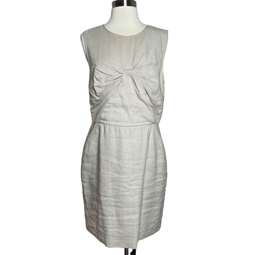 3.1 Phillip Lim Linen Bow Front Sleeveless Dress